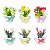 Цветок в горшке Цветочная коллекция, пластик, 12х8х6см,2вида  6 цв, 1507-16